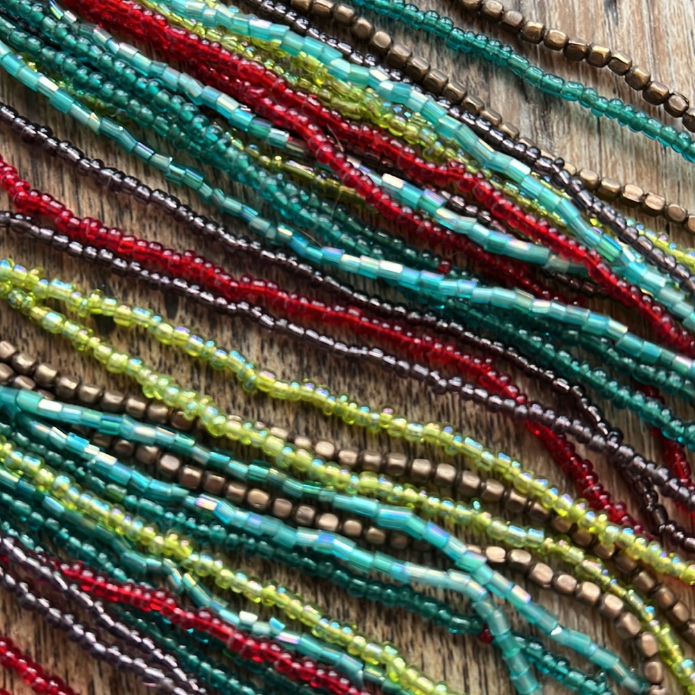 Rahab’s Rope 17 Strand Beaded Necklace - Picture 2 of 8